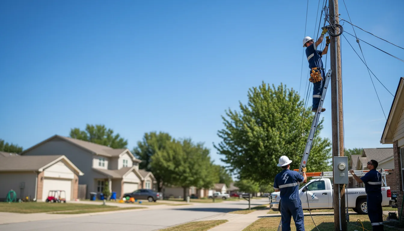 Residential electrician providing installation services in Alpha, MN